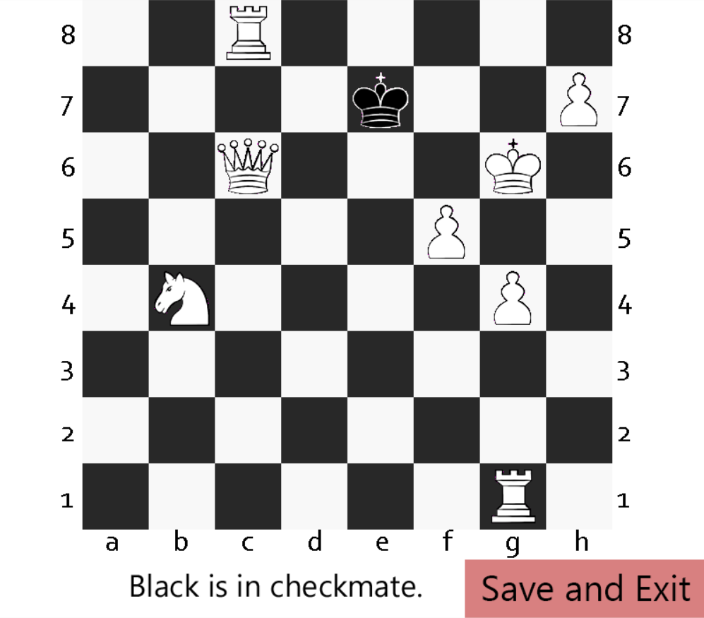 Black checkmate example